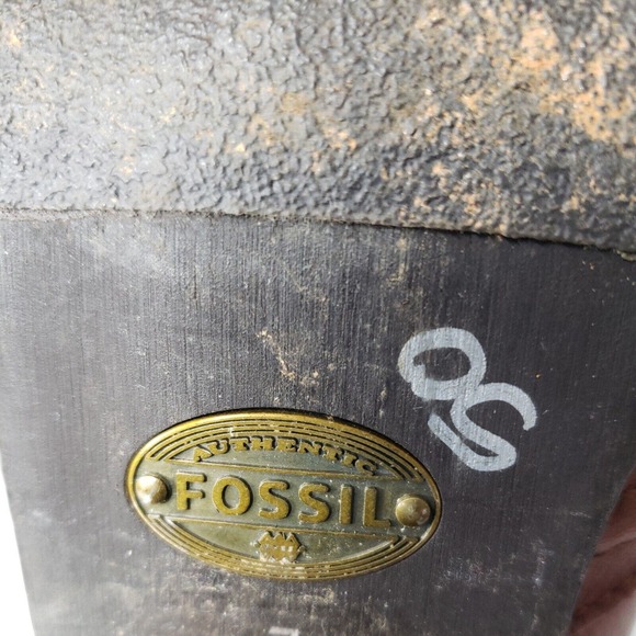 Fossil Womens Red Leather Pull On Boots Heels Size 7 - Picture 9 of 13